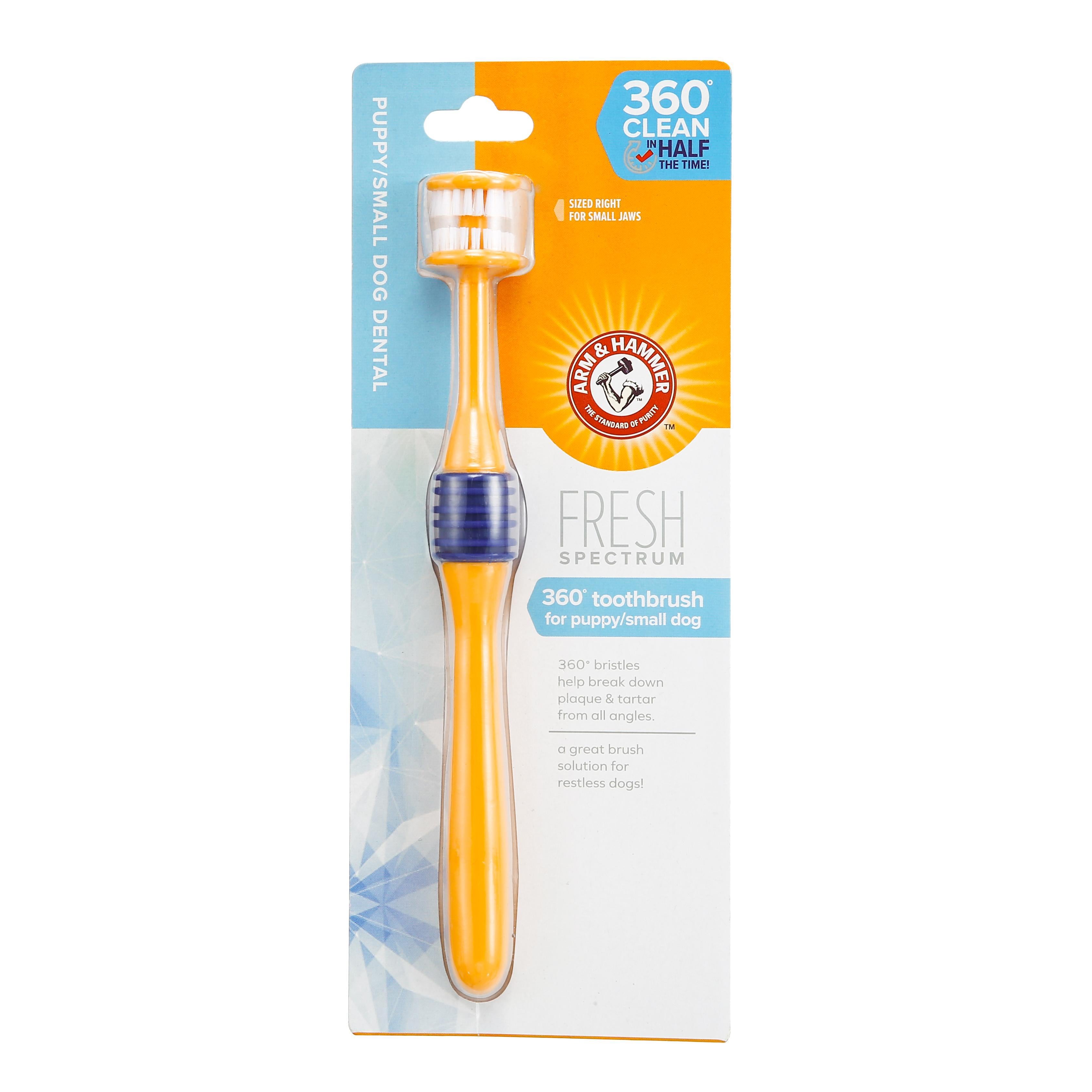 Arm Hammer Fresh 360 Toothbrush for Puppies Small Dogs BROWNS PET RANGE