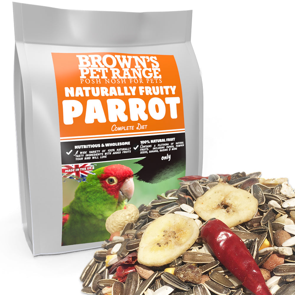 Posh Nosh for Parrots Naturally Fruity Diet BROWNS PET RANGE