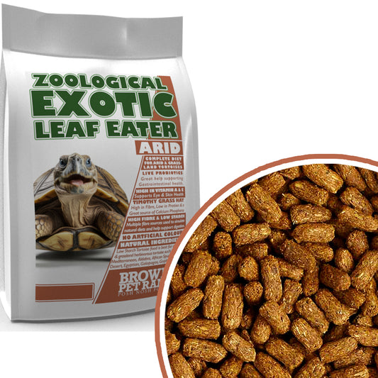 Exotic Leaf Eater | Arid | For Dry Climate Species of Tortoises - BROWNS PET RANGE