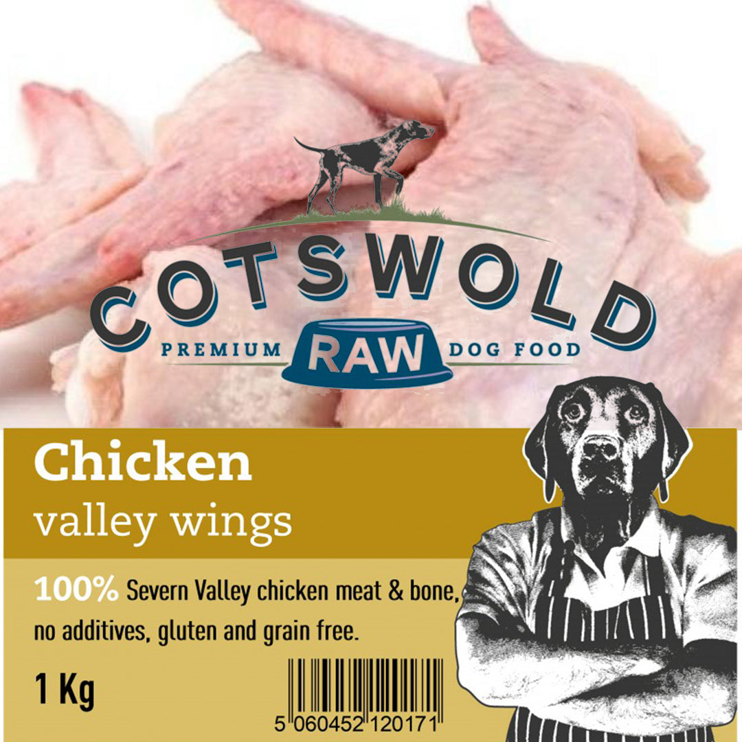 Cotswold RAW Valley Chicken Wings - 1kg - BROWNS PET RANGE