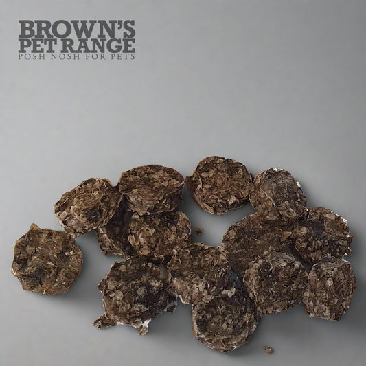 Brown's Natural Dog Treats | Crunchy Cod Skin Rings 100g - BROWNS PET RANGE