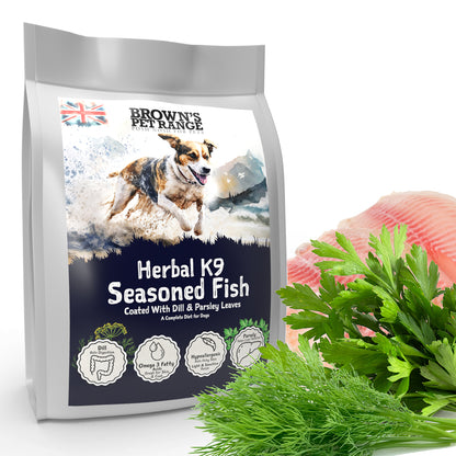 Dill & Parsley Seasoned Fish | Herbal K9 Posh Nosh For Dogs - BROWNS PET RANGE