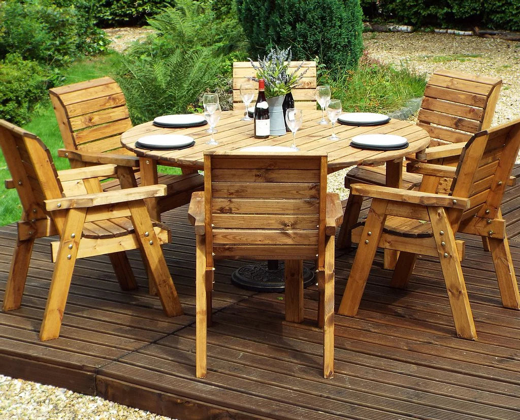 Six Seater Circular Table Set