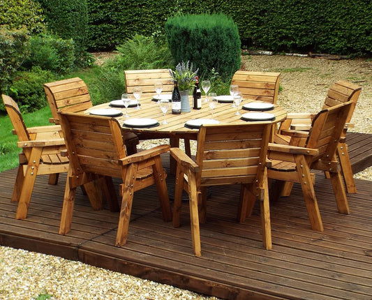 Eight Seater Circular Table Set