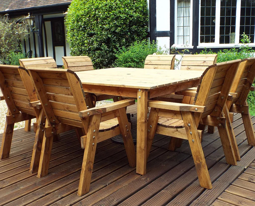 Eight Seater Square Table Set