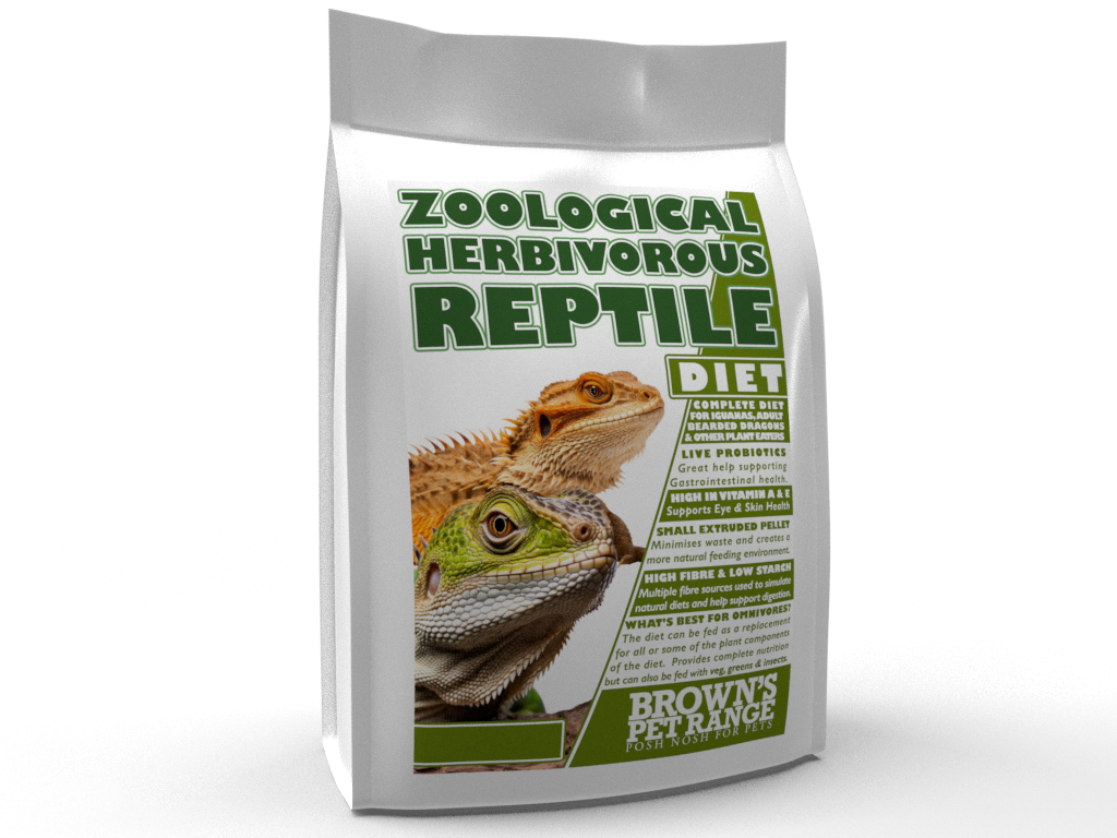 Herbivorous Reptile | Zoological Reptile Diet - BROWNS PET RANGE