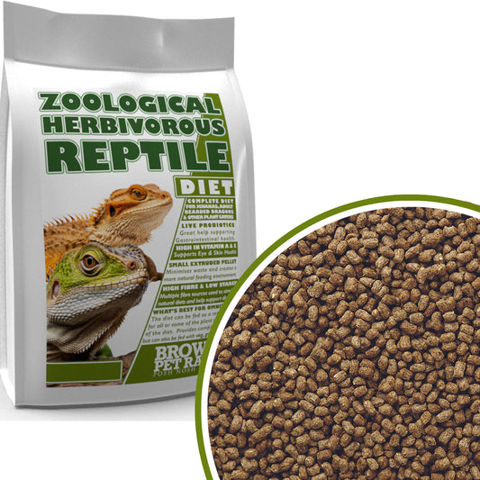 Herbivorous Reptile | Zoological Reptile Diet - BROWNS PET RANGE