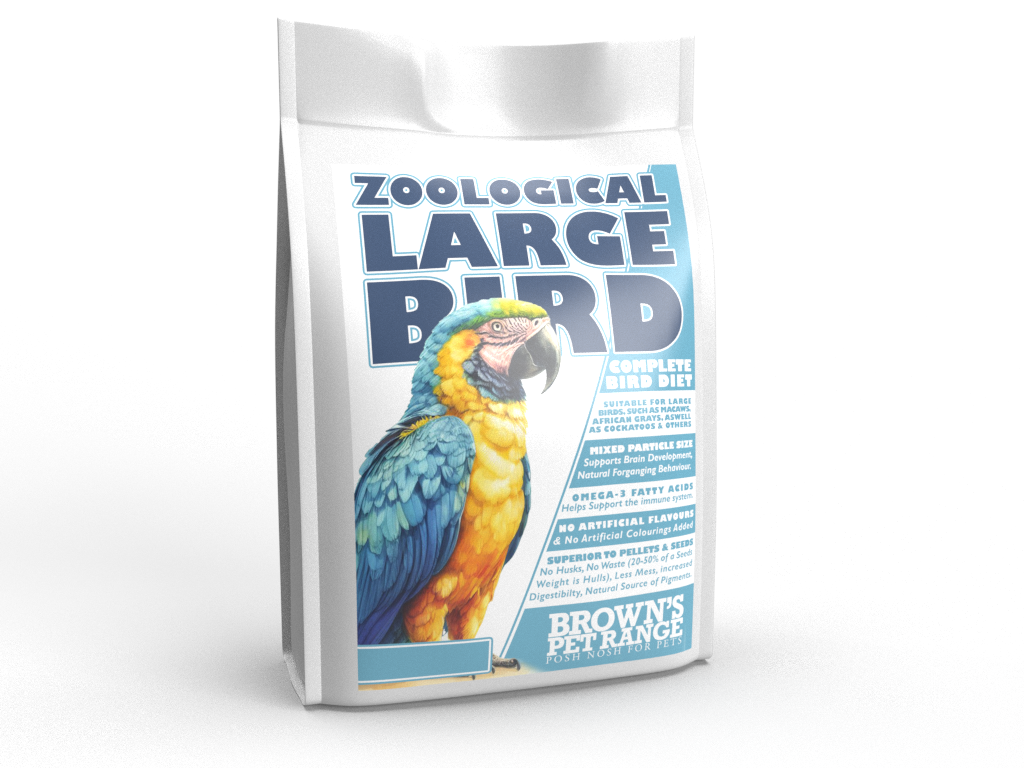 Posh Nosh for Parrots | Zoological Large Bird Complete Diet - BROWNS PET RANGE