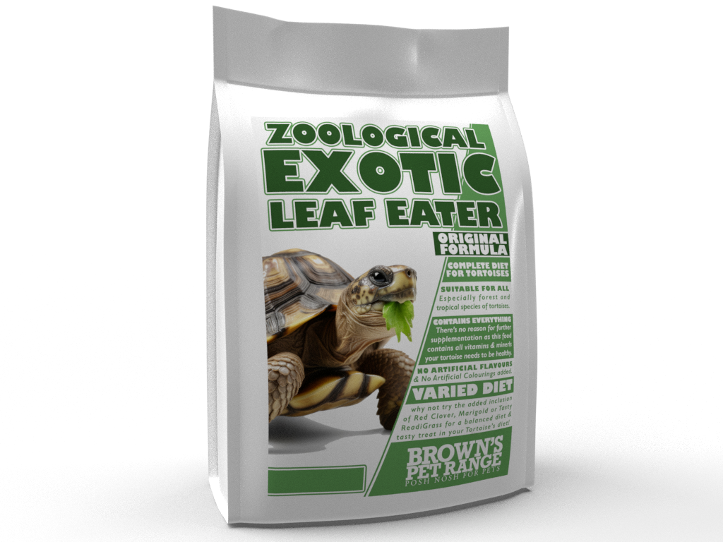 Exotic Leaf Eater | Original Formula for Tortoises - BROWNS PET RANGE