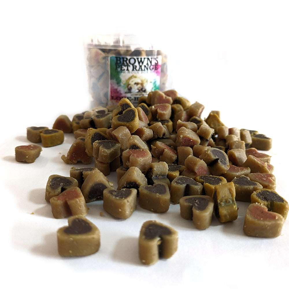 Love-Hearts Training Treats - BROWNS PET RANGE