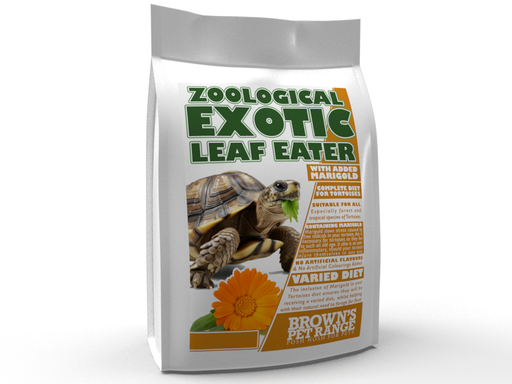 Exotic Leaf Eater | Original Formula for Tortoises With Marigold - BROWNS PET RANGE