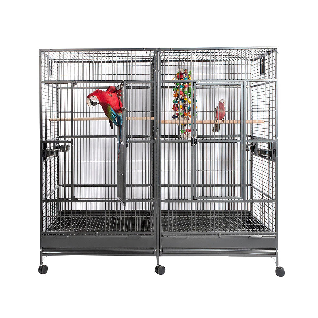 Nova II Large Parrot Cage With Starter Kit - BROWNS PET RANGE