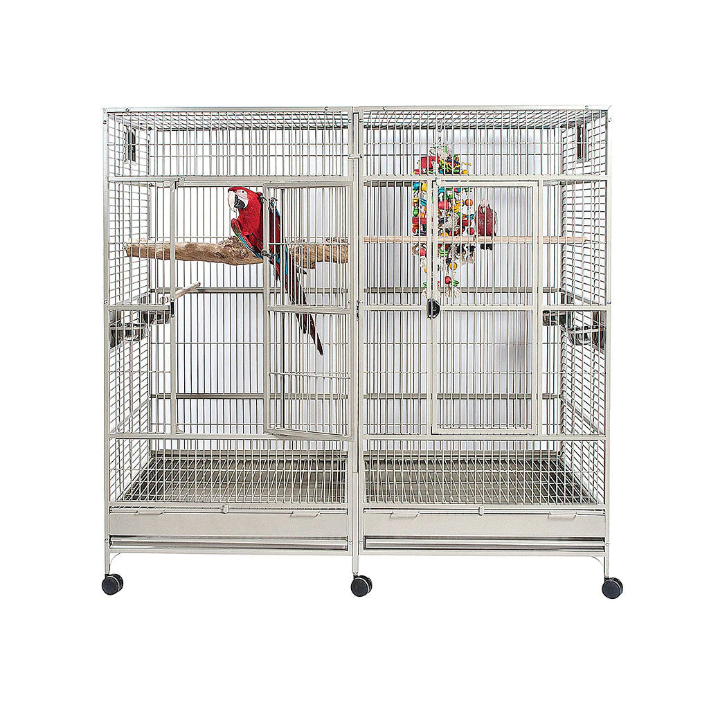 Nova II Large Parrot Cage With Starter Kit - BROWNS PET RANGE