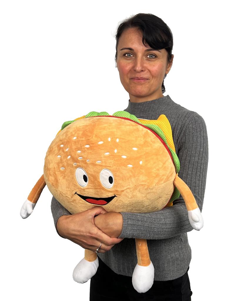 Giant Burger | Brown's Plush Dog Toy - BROWNS PET RANGE