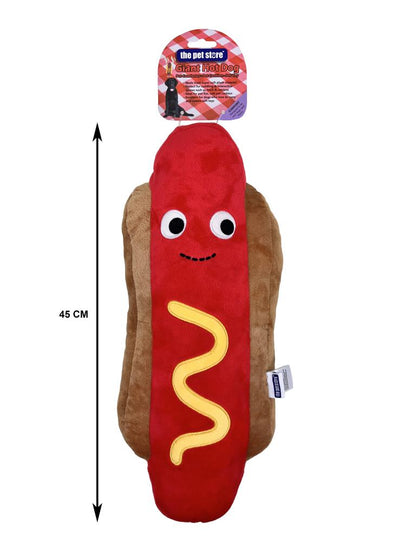 Giant Hot Dog | Brown's Plush Dog Toy - BROWNS PET RANGE