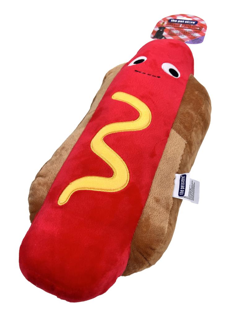 Giant Hot Dog | Brown's Plush Dog Toy - BROWNS PET RANGE