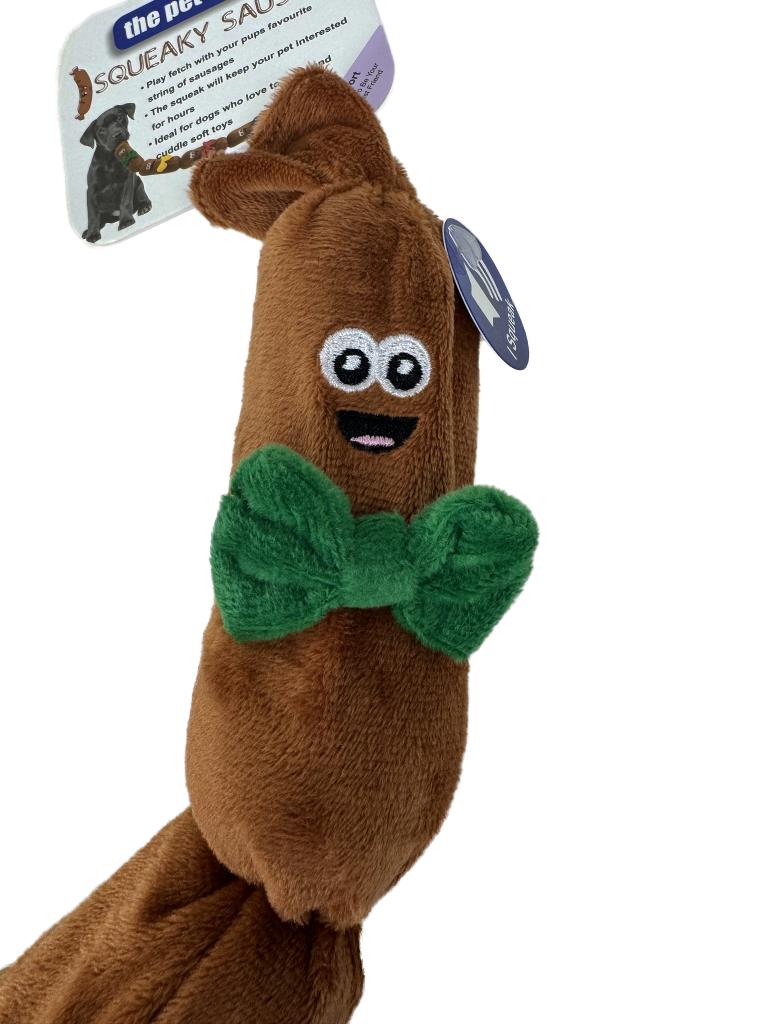 Dapper Sausage Links | Brown's Plush Dog Toy - BROWNS PET RANGE