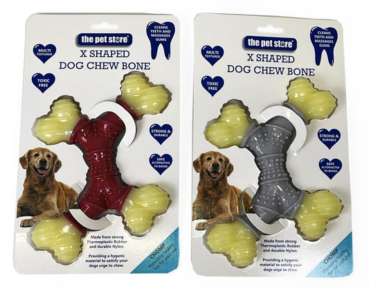 X Shaped Chew Bone | Brown's TPR & Nylon - BROWNS PET RANGE