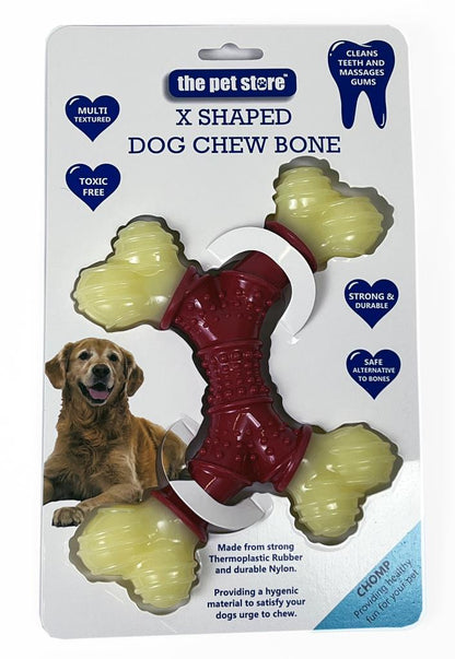 X Shaped Chew Bone | Brown's TPR & Nylon - BROWNS PET RANGE