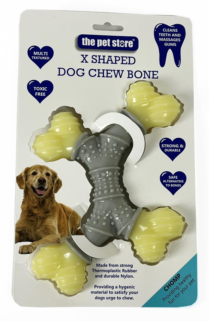 X Shaped Chew Bone | Brown's TPR & Nylon - BROWNS PET RANGE