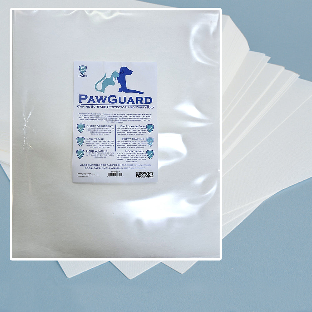 PawGuard Extra Absorbent Pad | Surface Protector, Cage Liner & Puppy Pad - BROWNS PET RANGE