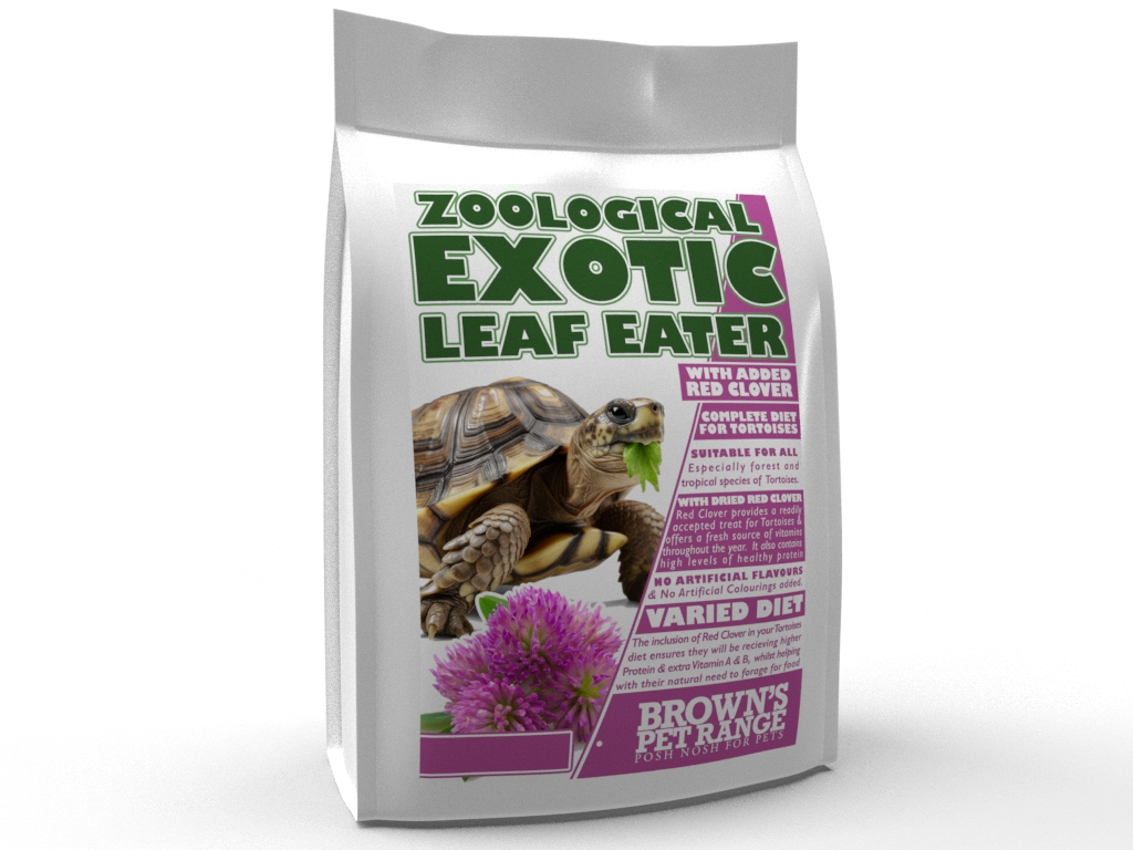 Exotic Leaf Eater | Original Formula for Tortoises With Red Clover - BROWNS PET RANGE