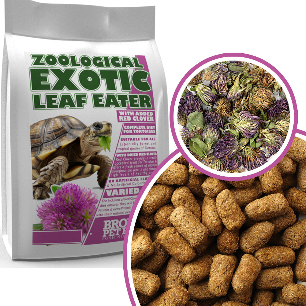 Exotic Leaf Eater | Original Formula for Tortoises With Red Clover - BROWNS PET RANGE