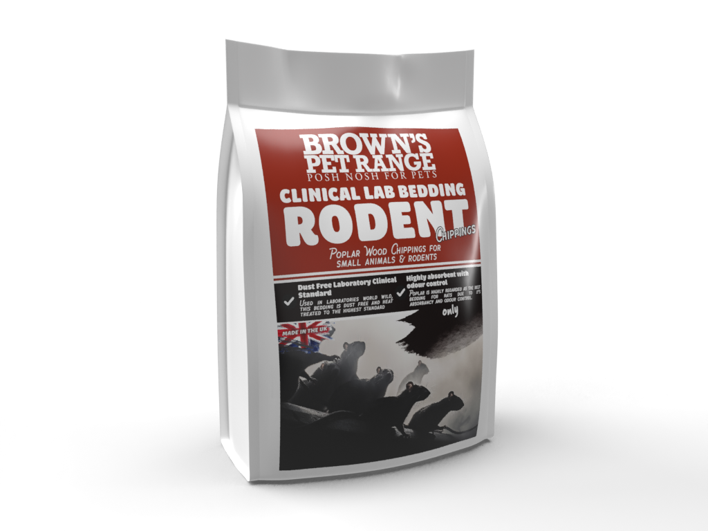 Brown's Small Animal | Clinical Lab Bedding - Rodent Chippings - BROWNS PET RANGE