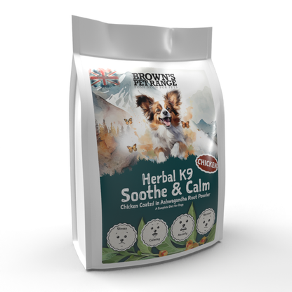 Soothe & Calm - Ashwaganda Seasoned Chicken | Herbal K9 Posh Nosh For Dogs - BROWNS PET RANGE