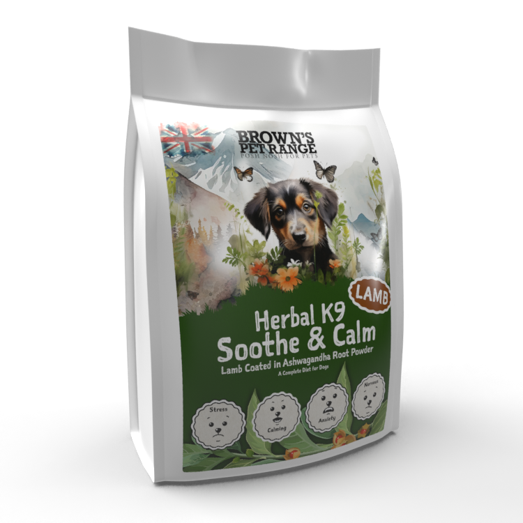 Soothe & Calm - Ashwaganda Seasoned Lamb | Herbal K9 Posh Nosh For Dogs - BROWNS PET RANGE