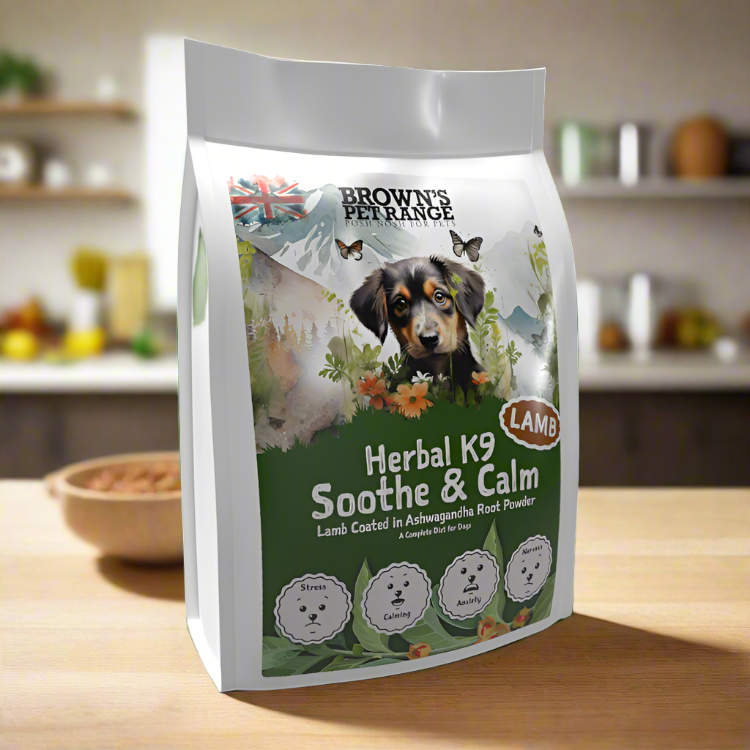 Soothe & Calm - Ashwaganda Seasoned Lamb | Herbal K9 Posh Nosh For Dogs - BROWNS PET RANGE