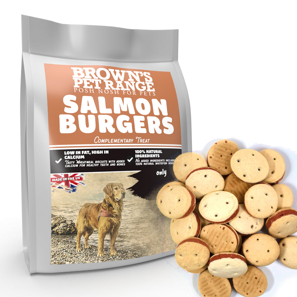 Brown's Classic Treats | Salmon Burgers - BROWNS PET RANGE