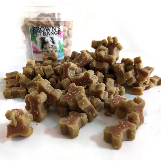 Salmon & Rice Training Treats - BROWNS PET RANGE