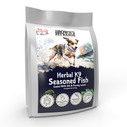 Dill & Parsley Seasoned Fish | Herbal K9 Posh Nosh For Dogs - BROWNS PET RANGE