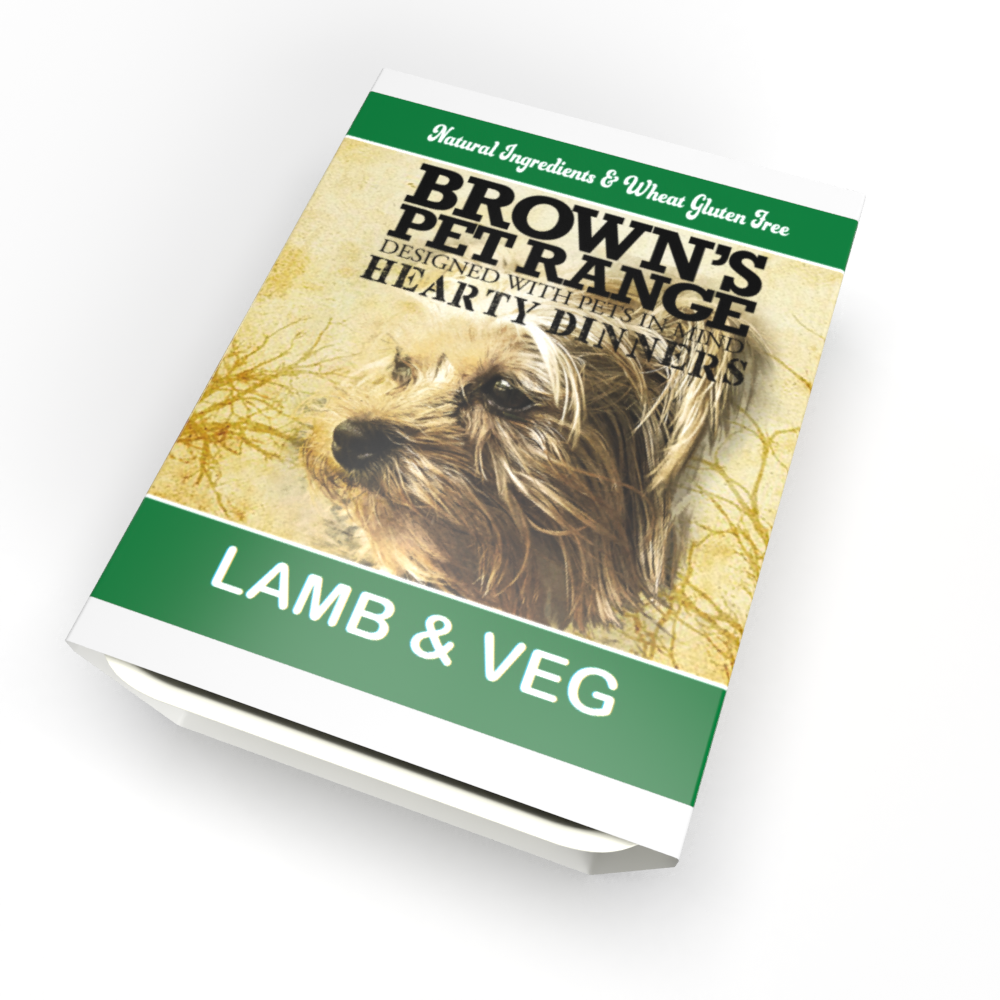 Brown's Hearty Dinners | Lamb & Veg 395g - BROWNS PET RANGE