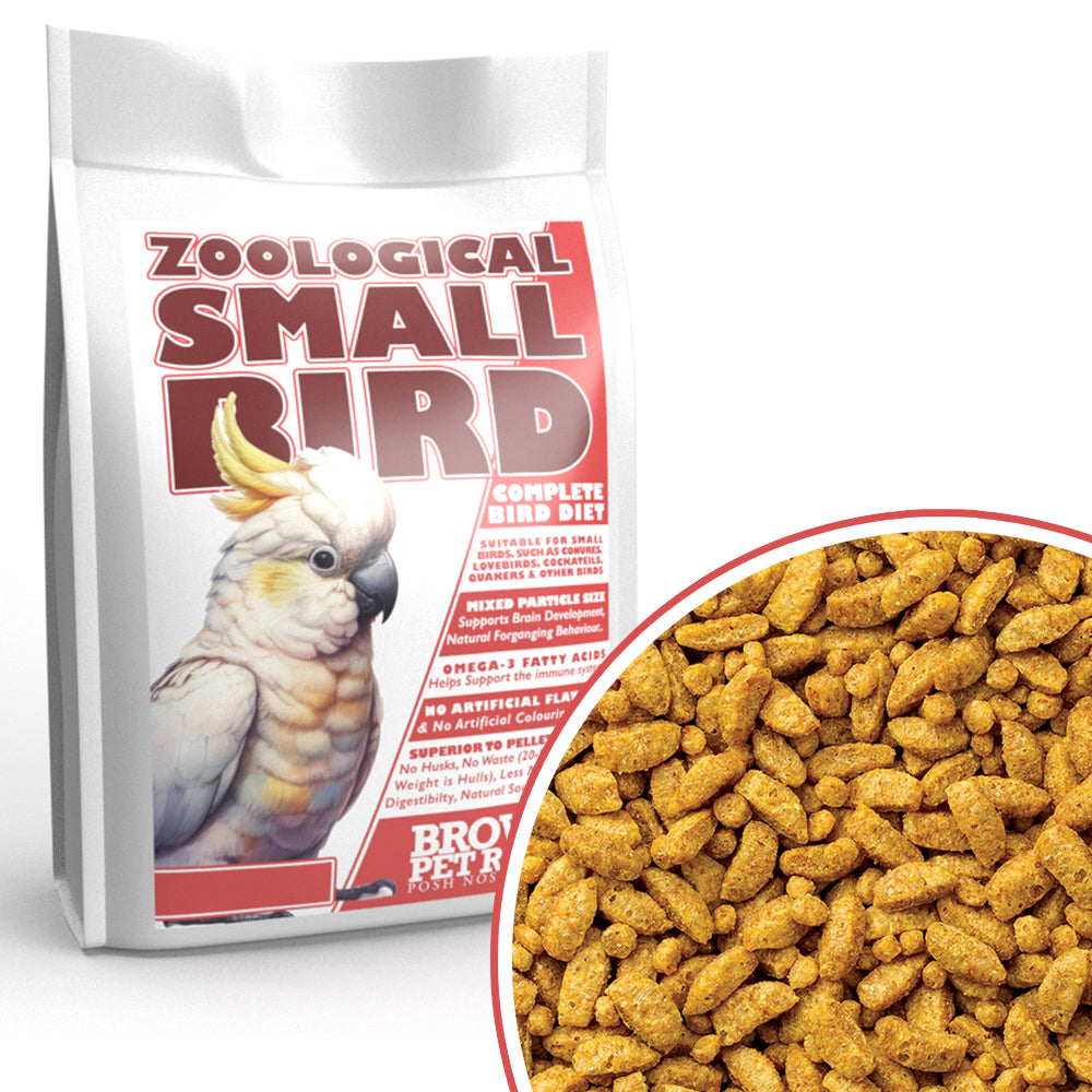 Posh Nosh for Parrots | Zoological Small Bird Complete Diet - BROWNS PET RANGE