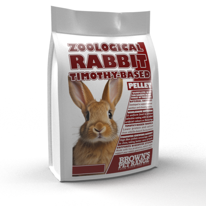 Zoological Rabbit Diet | Timothy-Based Pellet - BROWNS PET RANGE