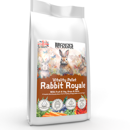 Rabbit Royale Vitality Pellets | Posh Nosh for Rabbits - BROWNS PET RANGE