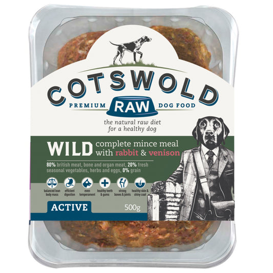 Cotswold RAW Rabbit & Venison - 80/20 Wild Range - 10kg - BROWNS PET RANGE