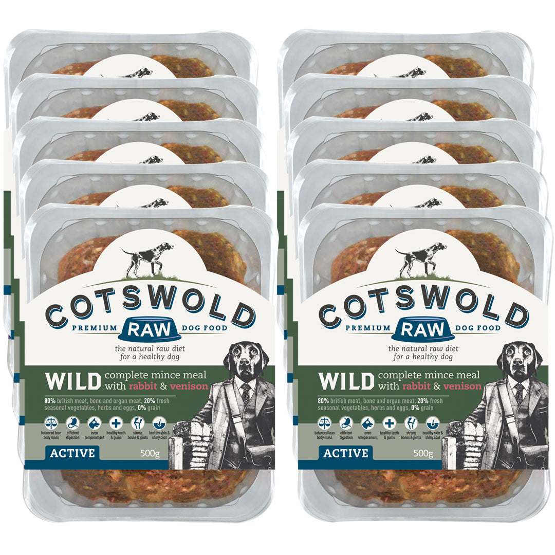 Cotswold RAW Rabbit & Venison - 80/20 Wild Range - 10kg - BROWNS PET RANGE