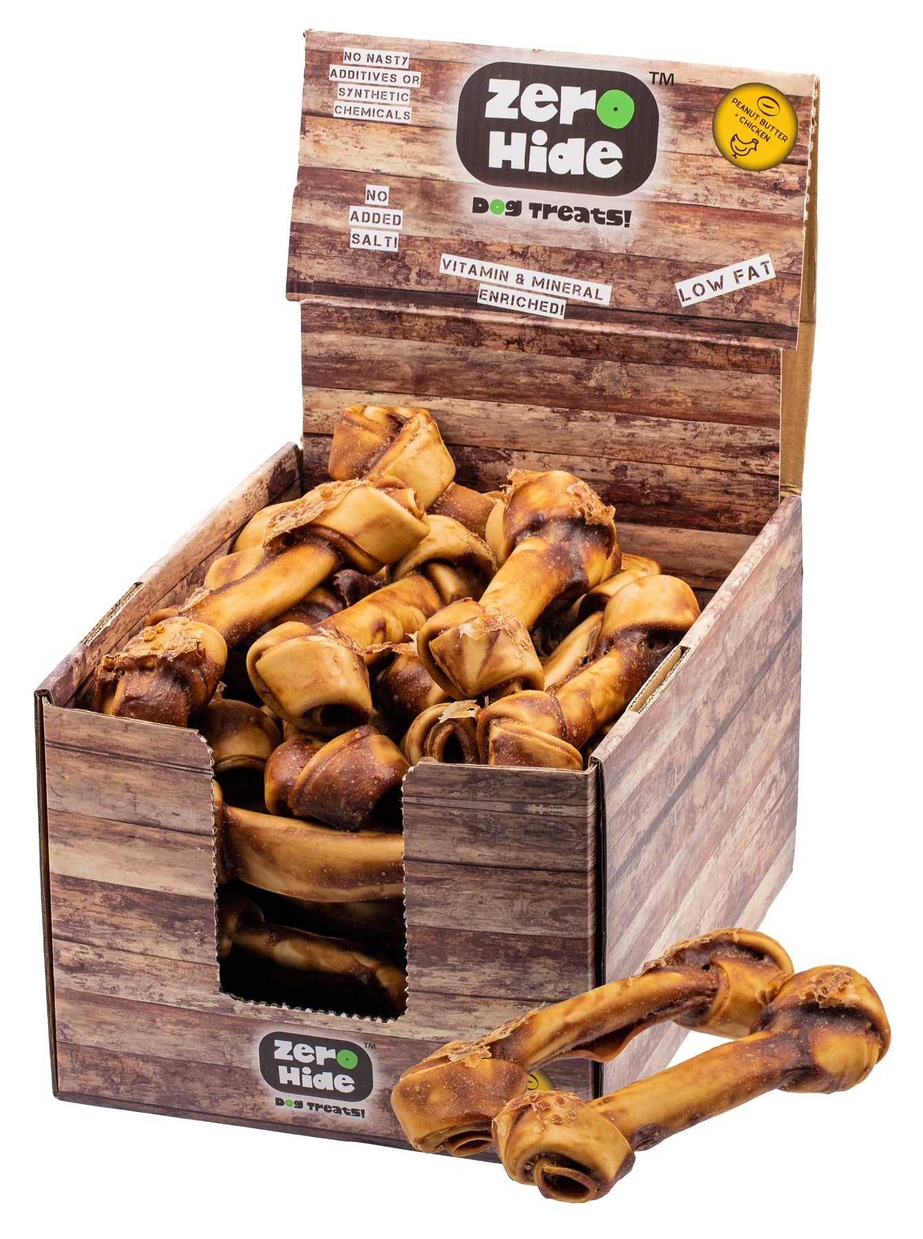 Brown's Zero Hide | 8 Inch Peanut Butter Knots (Single or Pack)