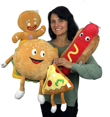 Giant Hot Dog | Brown's Plush Dog Toy - BROWNS PET RANGE