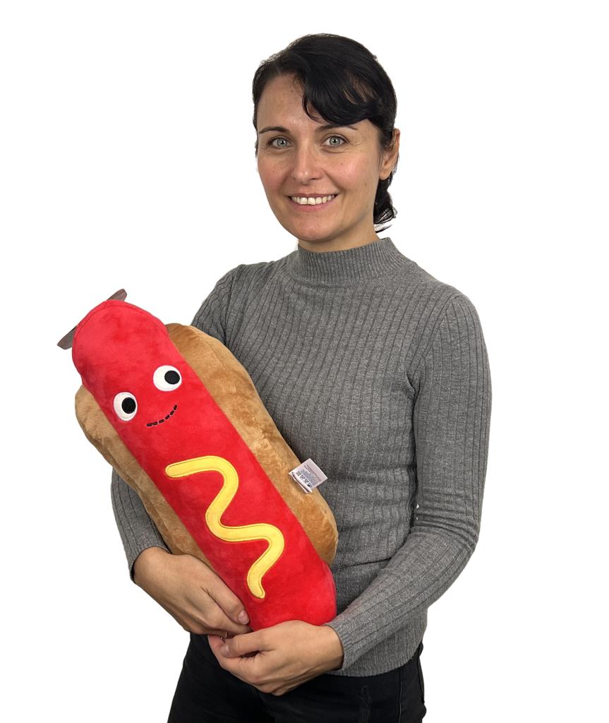 Giant Hot Dog | Brown's Plush Dog Toy - BROWNS PET RANGE