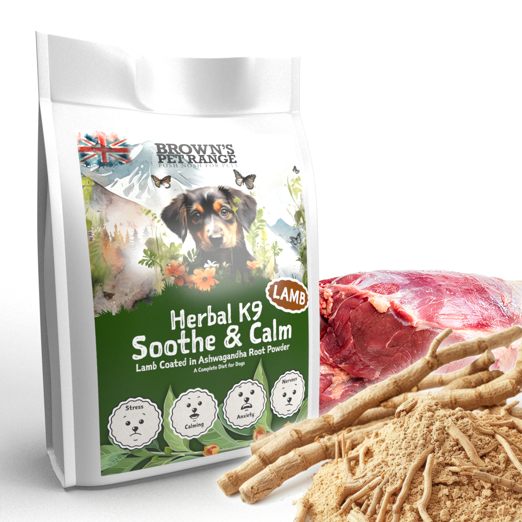 Soothe & Calm - Ashwaganda Seasoned Lamb | Herbal K9 Posh Nosh For Dogs - BROWNS PET RANGE