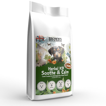 Soothe & Calm - Ashwaganda Seasoned Lamb | Herbal K9 Posh Nosh For Dogs - BROWNS PET RANGE