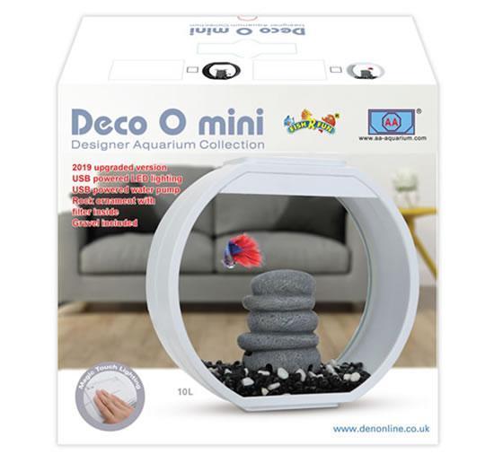 *Brand New* 10 Litre Deco-O | Black - Fish Tank - Browns Pet Range