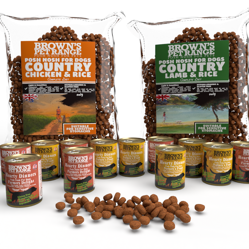 Sensitive and Senior Dog Special | Posh Nosh for Dogs Bundle - BROWNS PET RANGE