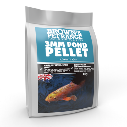 3mm Pellet Pond Food | Posh Nosh For Pond Fish - BROWNS PET RANGE