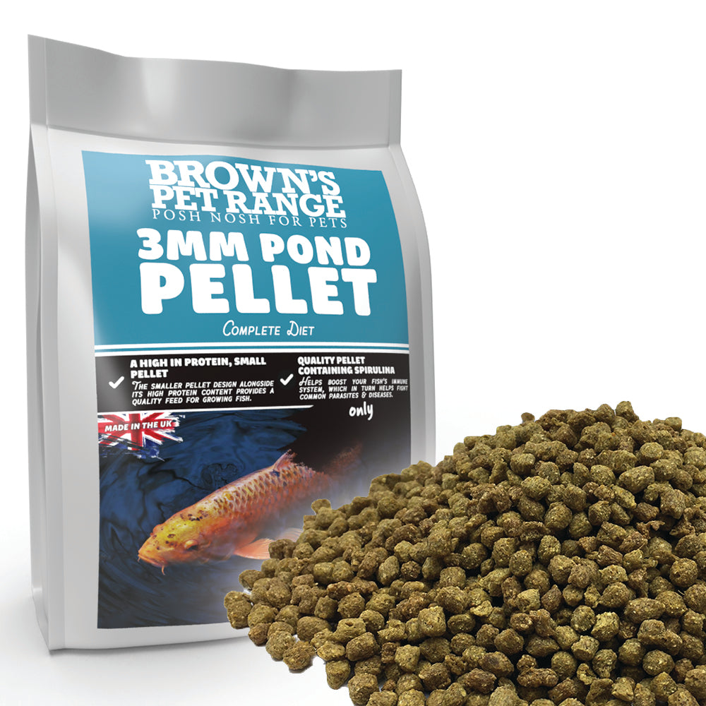 3mm Pellet Pond Food | Posh Nosh For Pond Fish - BROWNS PET RANGE