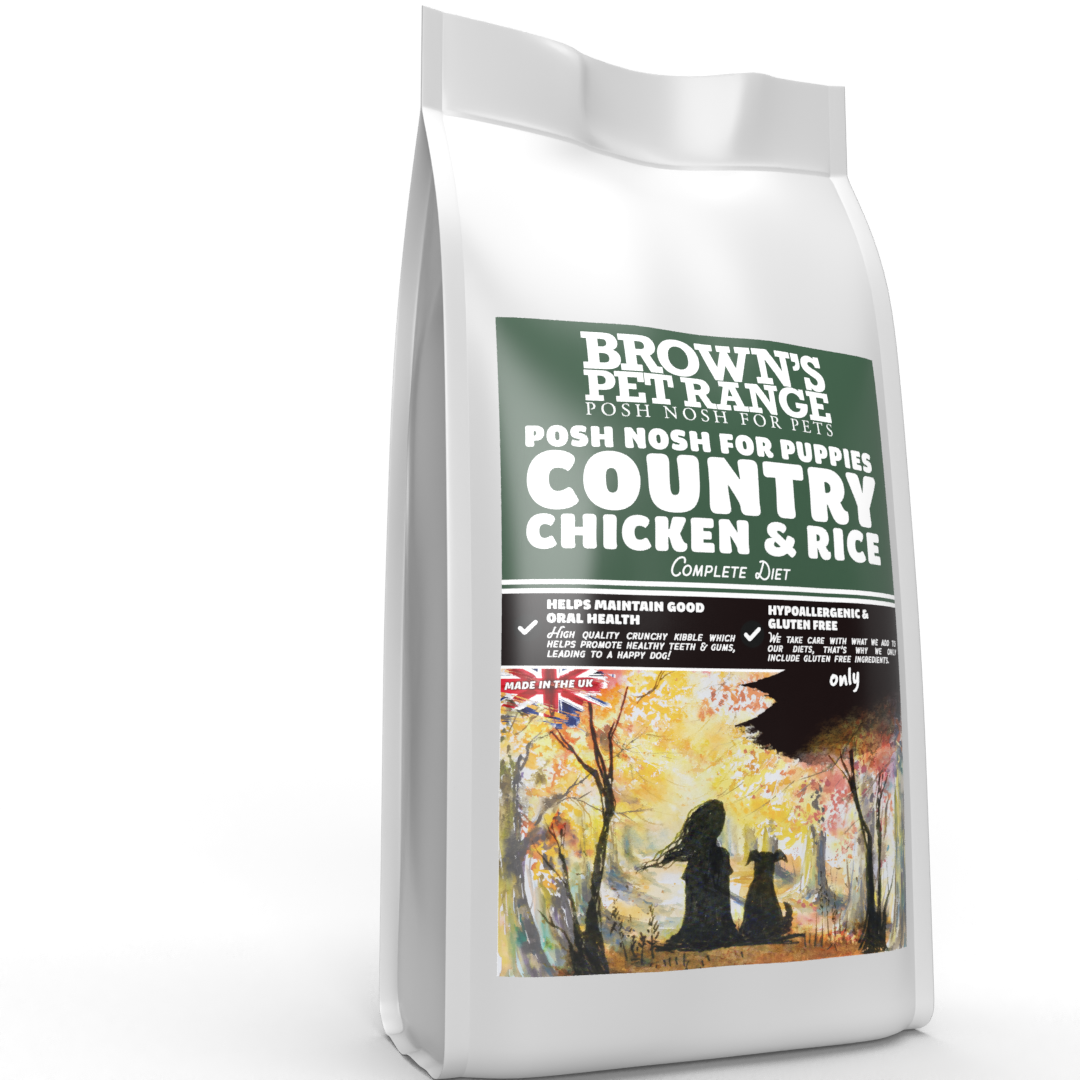 Country Chicken & Rice | Posh Nosh For Puppies - BROWNS PET RANGE